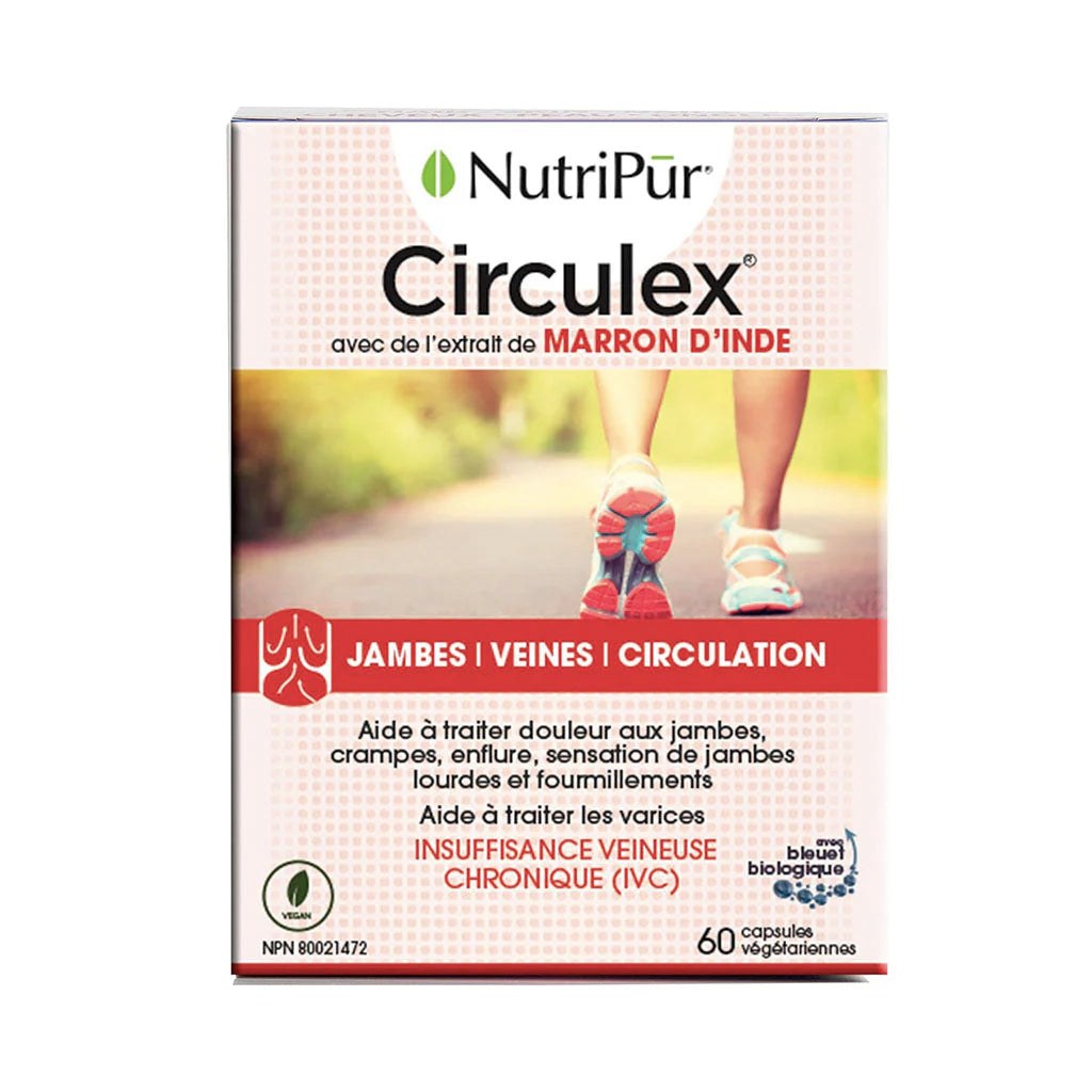 Circulex - Jambes, veines, circulation - NutriPur - 60 capsules